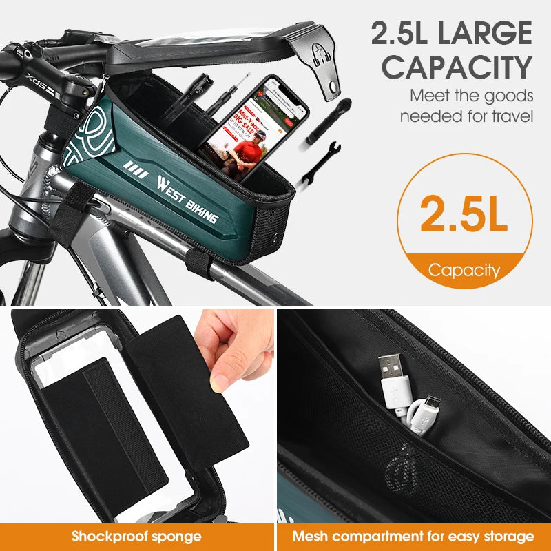 Vattentät Cykelväska med Touchscreen
