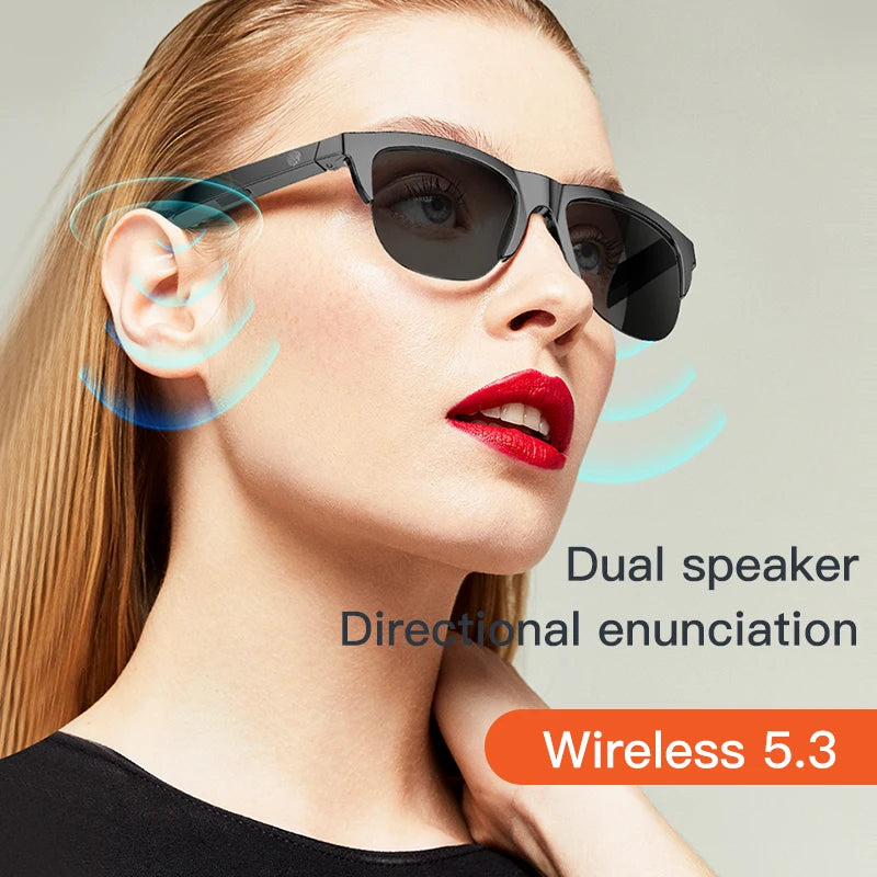 Stereo Polariserade solglasögon med Bluetooth-hörlurar