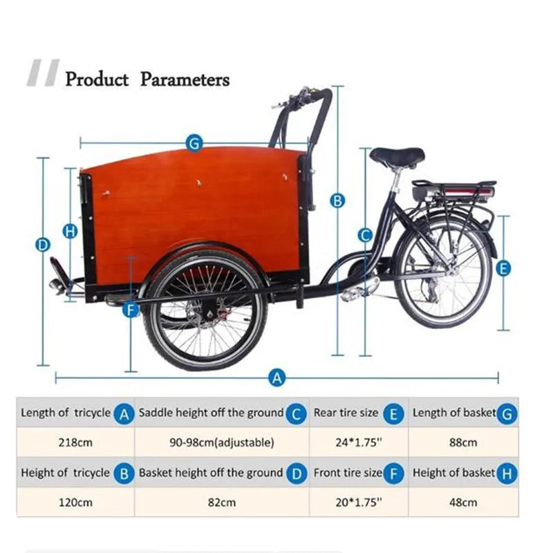 3-hjulig Lastcykel