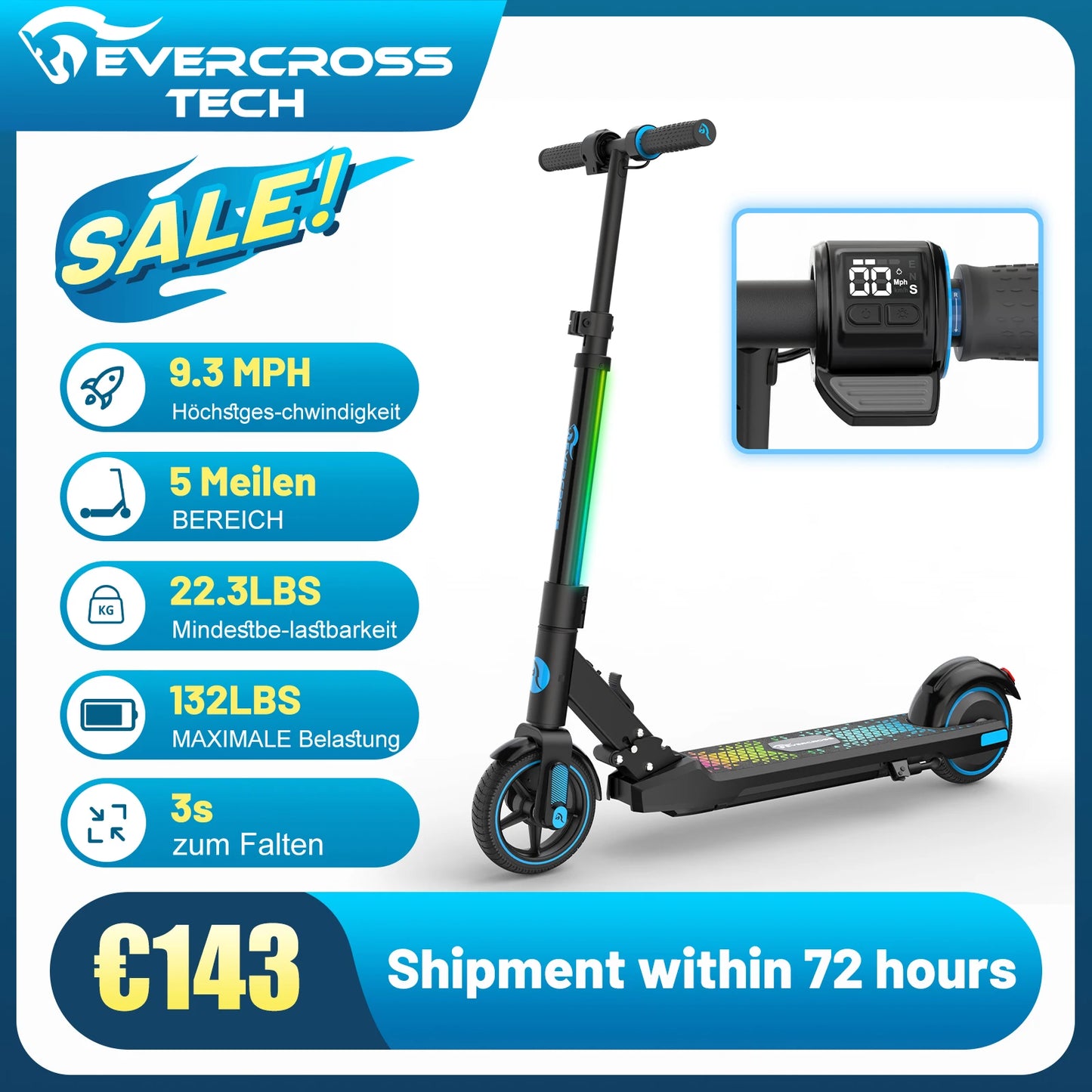 EVERCROSS Elscooter