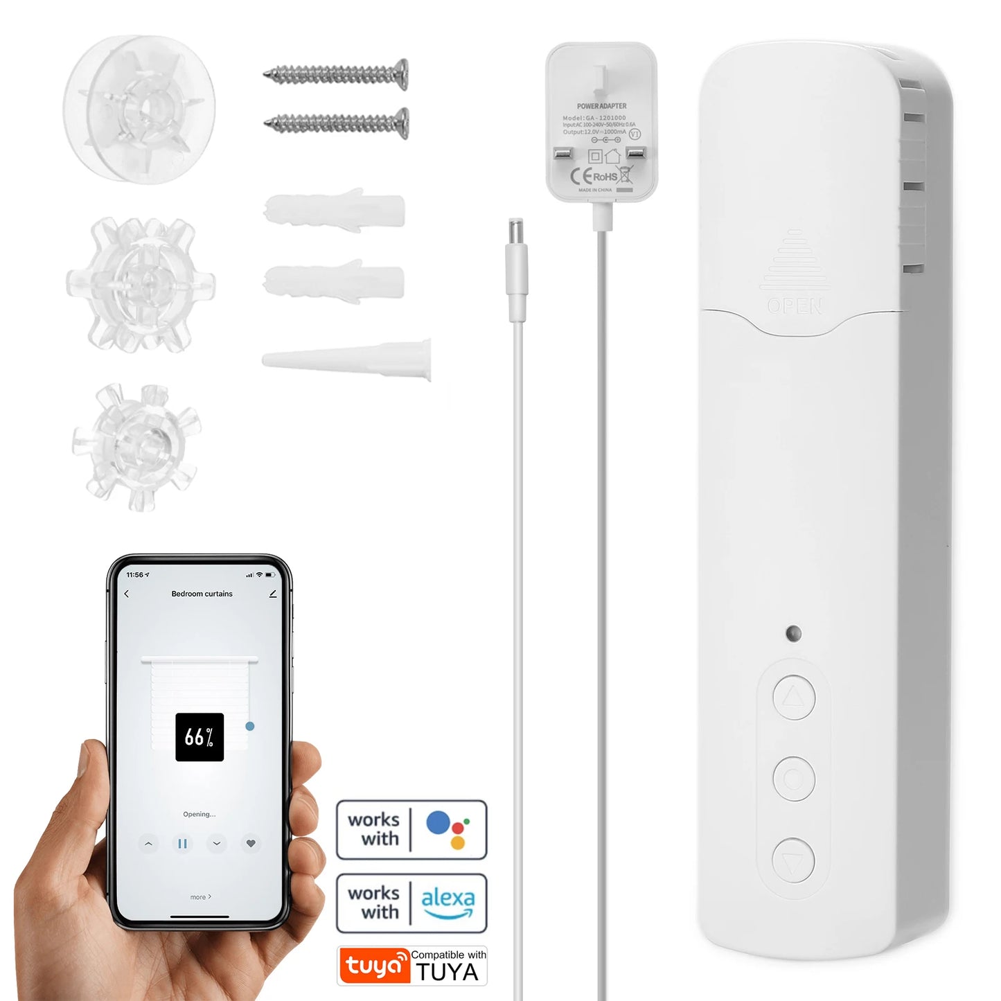Smart rullgardinsmotor med bluetooth
