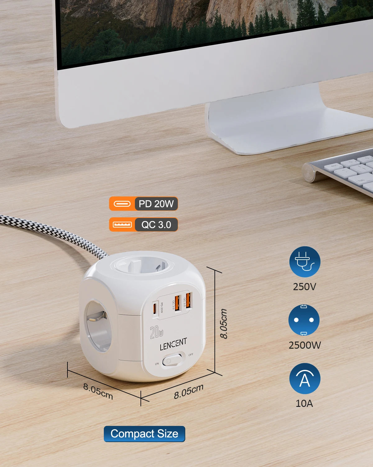 Multiadapter med USB