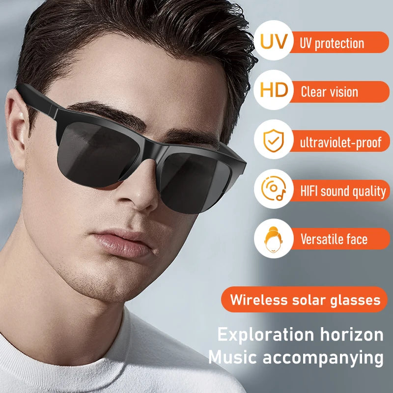 Stereo Polariserade solglasögon med Bluetooth-hörlurar