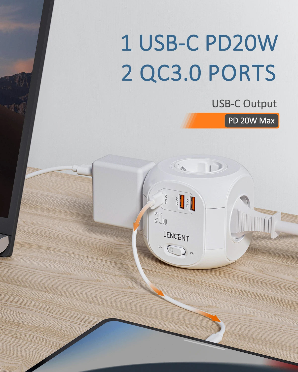 Multiadapter med USB
