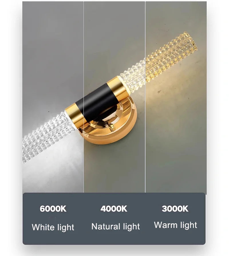 Vägglampa Crystal