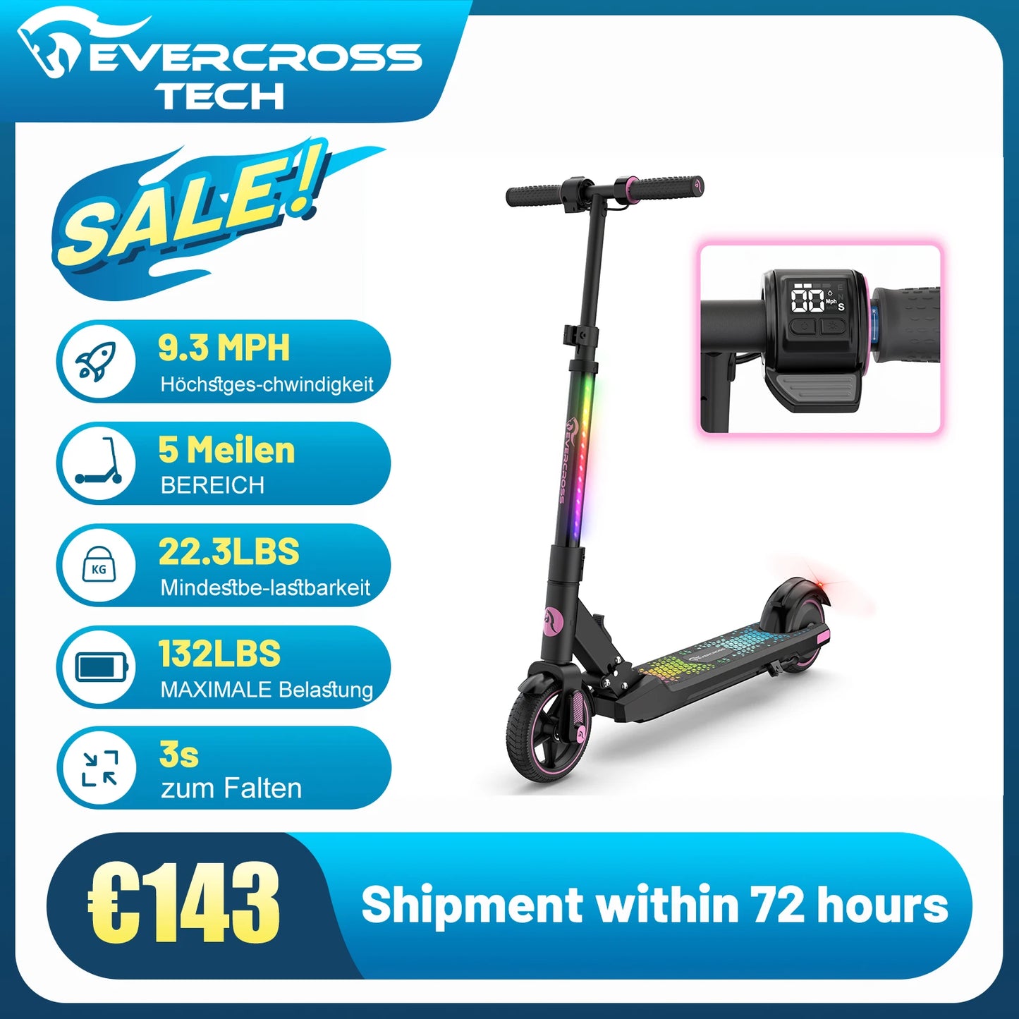 EVERCROSS Elscooter