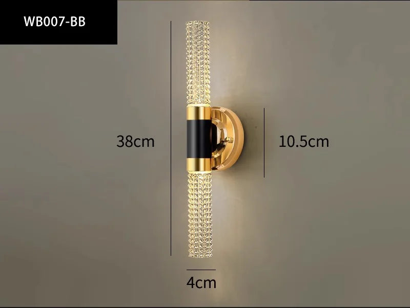 Vägglampa Crystal