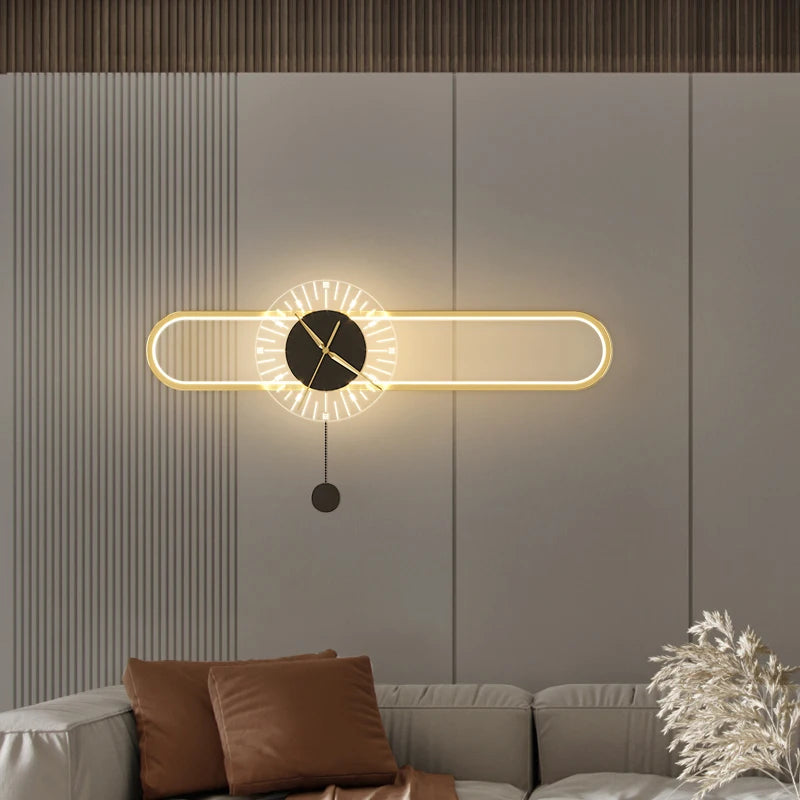 Klocka med LED-belysning