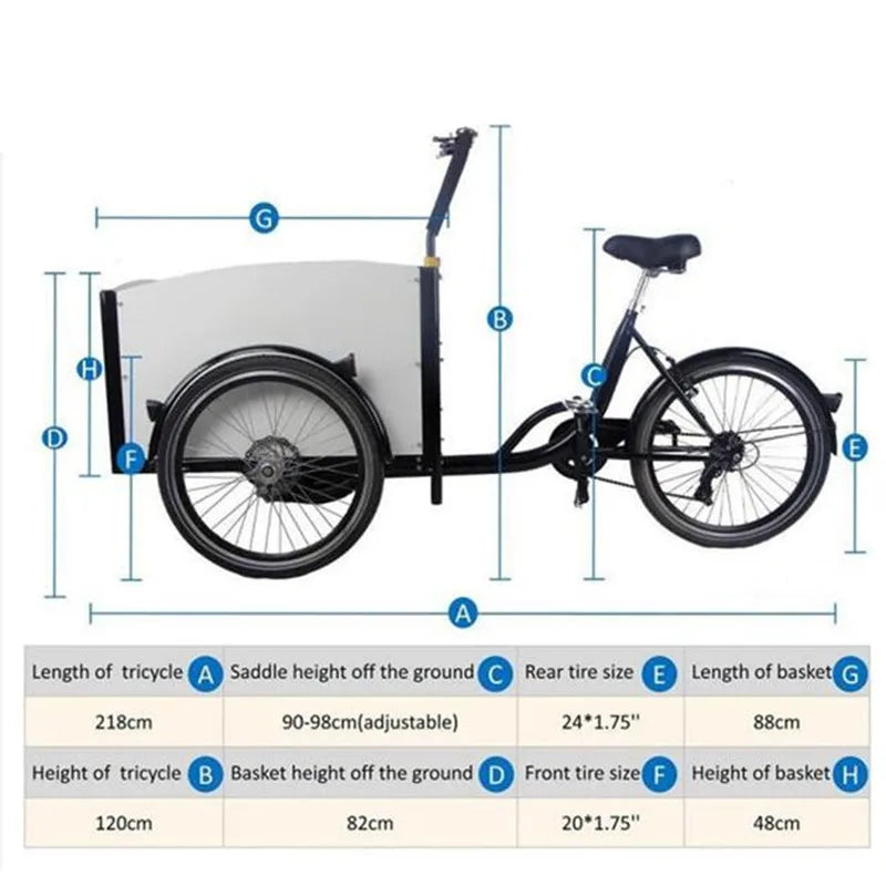 3-hjulig Lastcykel