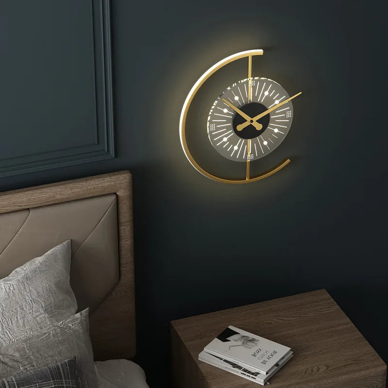 Klocka med LED-belysning