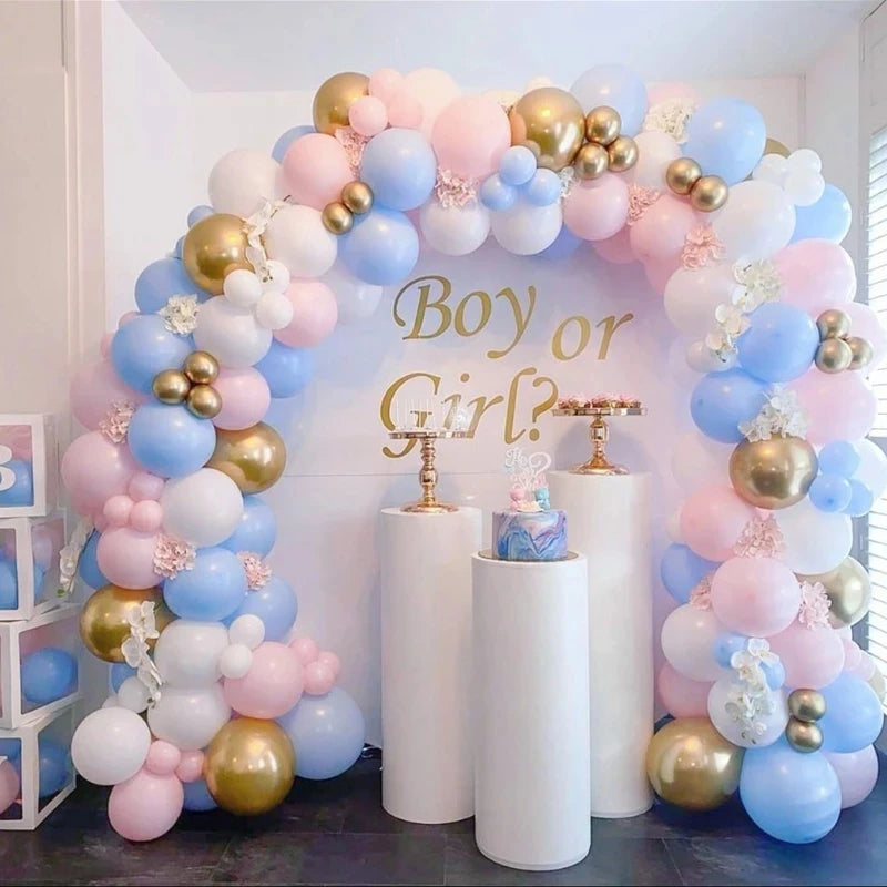Ballongdekoration i pastell