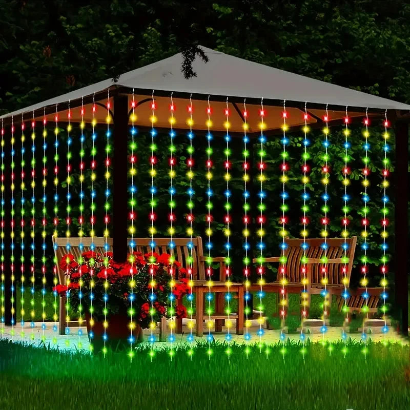 LED Solcells Gardinljus
