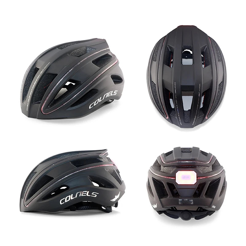 Cykelhjälm med LED-lampa