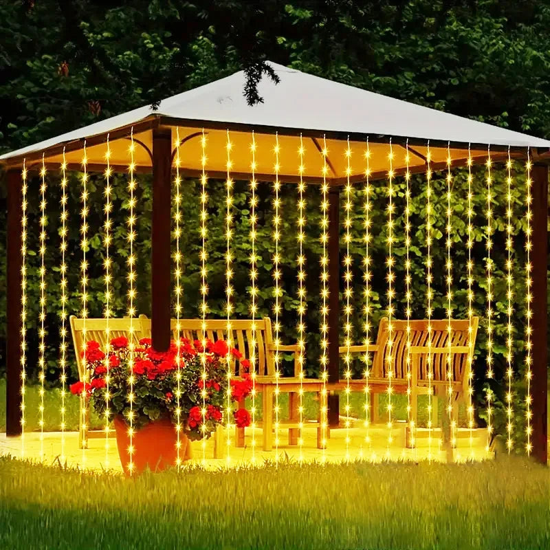 LED Solcells Gardinljus