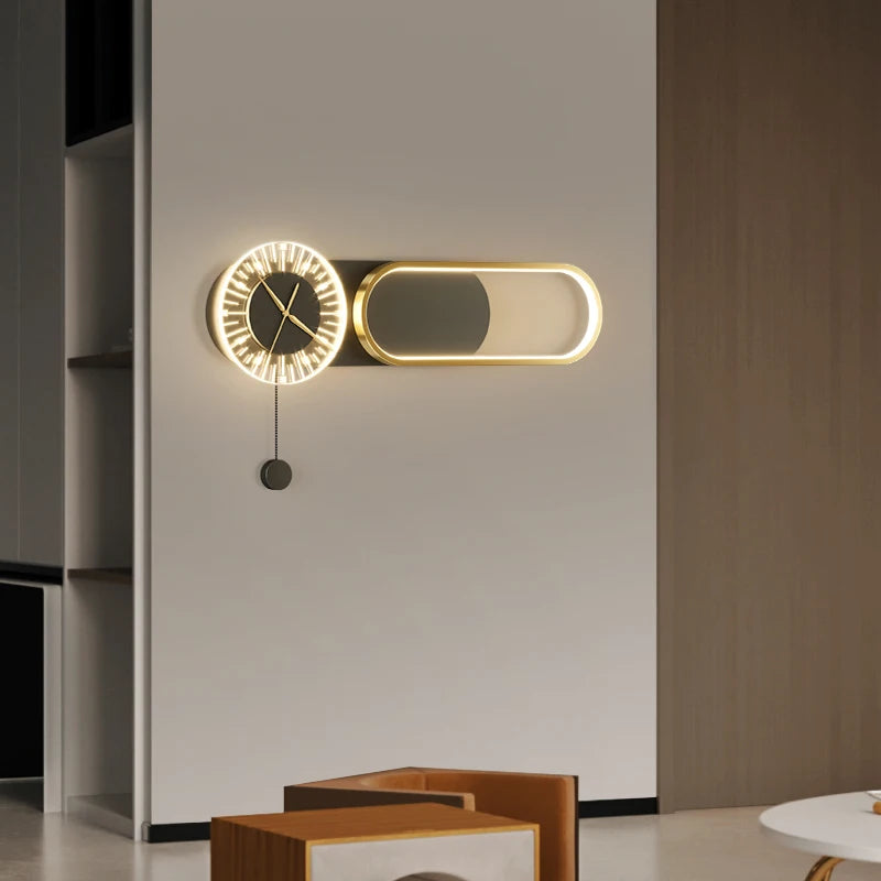 Klocka med LED-belysning