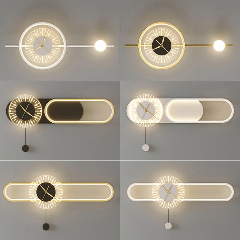 Klocka med LED-belysning