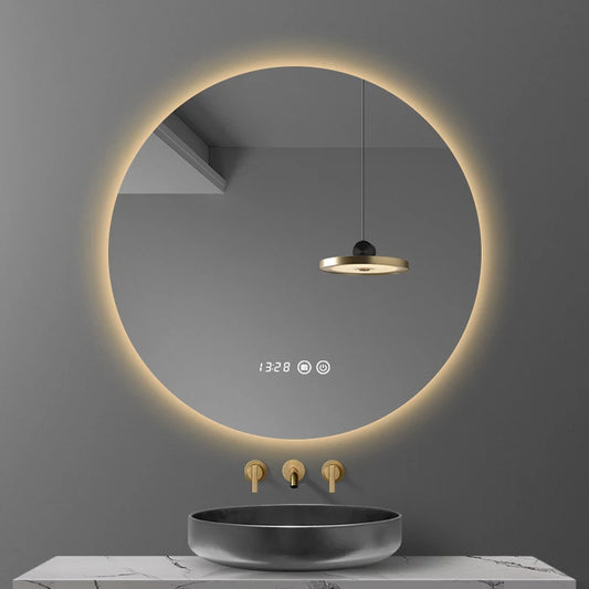 Rund Smart LED Badrumsspegel