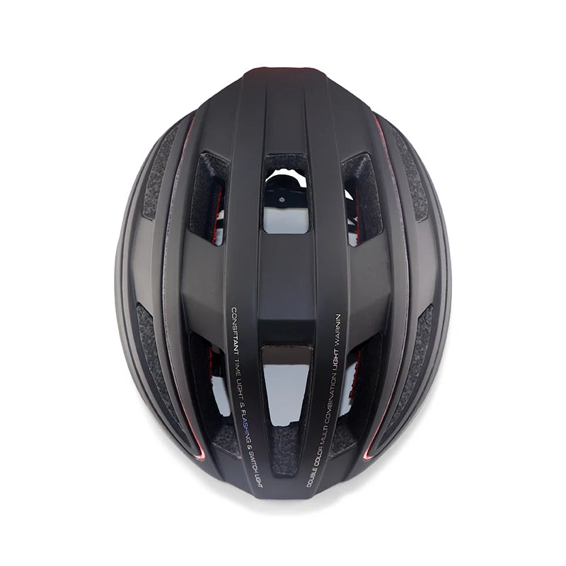 Cykelhjälm med LED-lampa