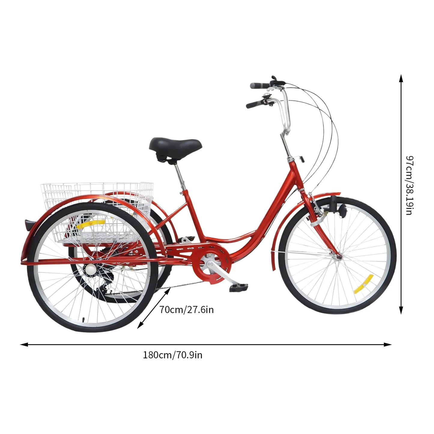 3-hjuling vuxencykel 24"