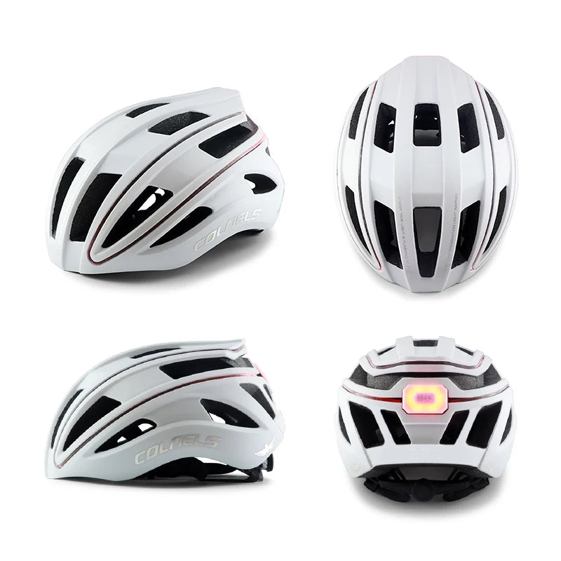 Cykelhjälm med LED-lampa
