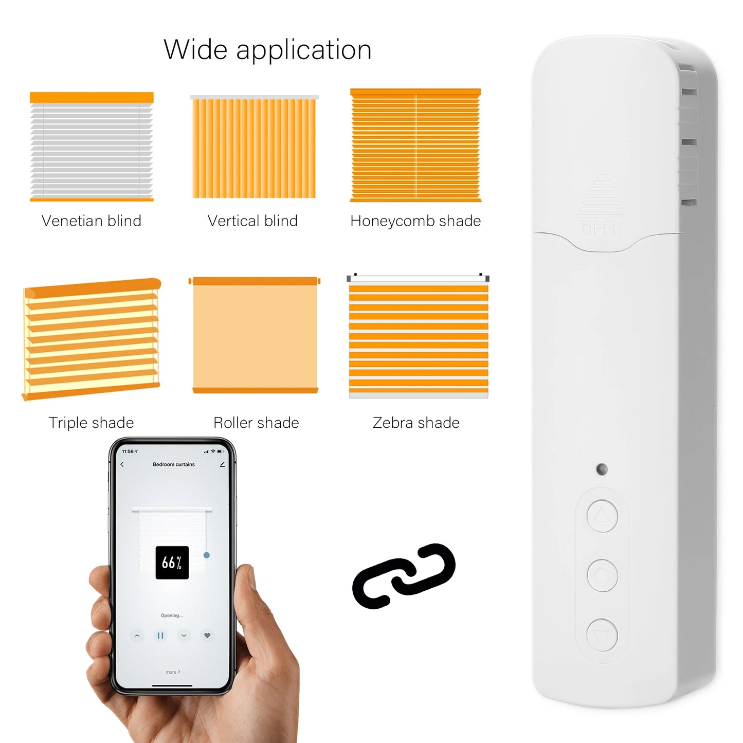 Smart rullgardinsmotor med bluetooth