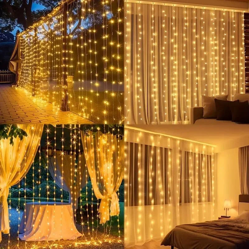 LED Solcells Gardinljus