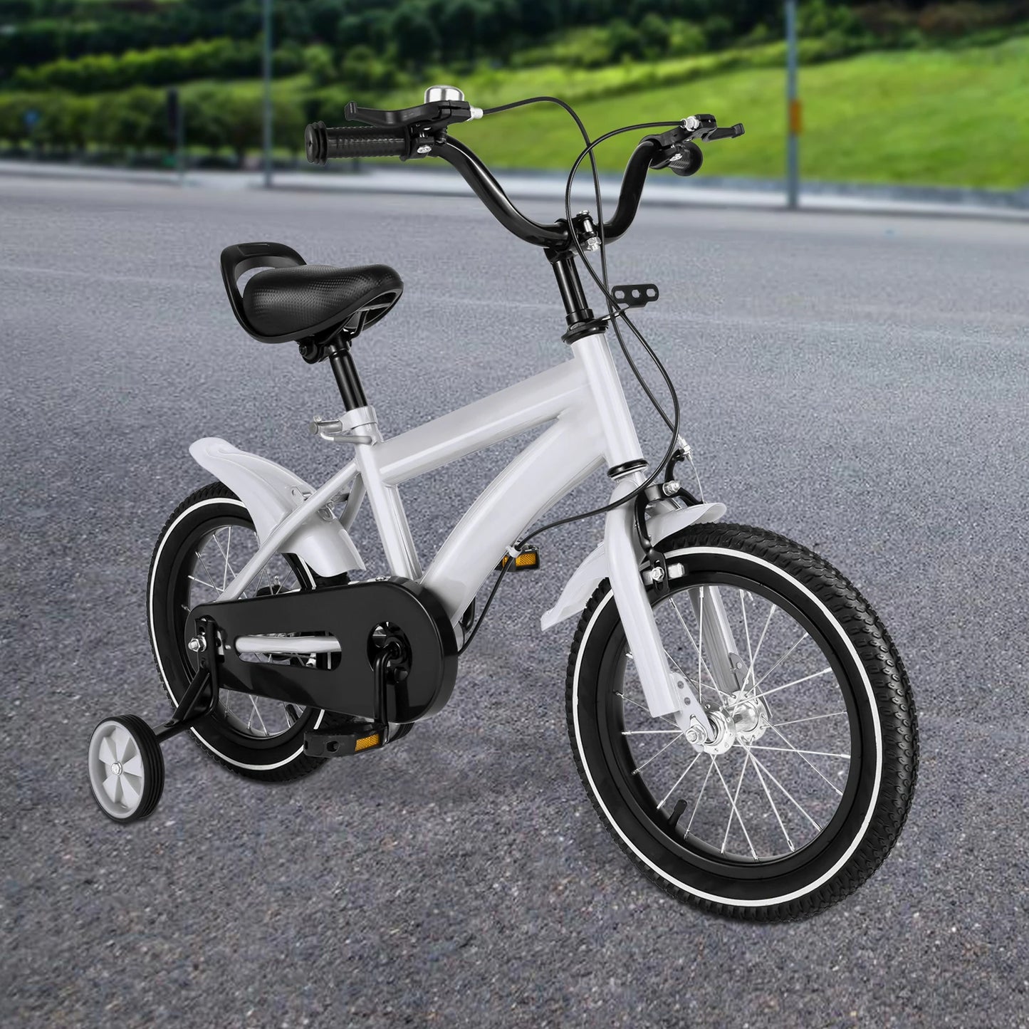 Barncykel med stödhjul 14 tum