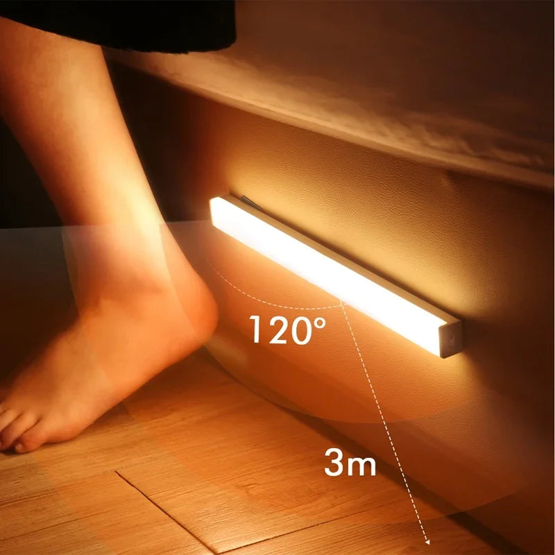 Trådlös Uppladdningsbar LED-lampa med Rörelsesensor
