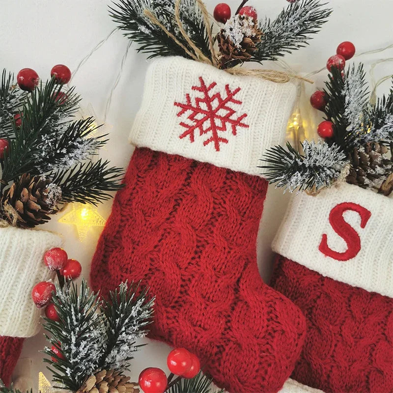 Julstrumpa med bokstav