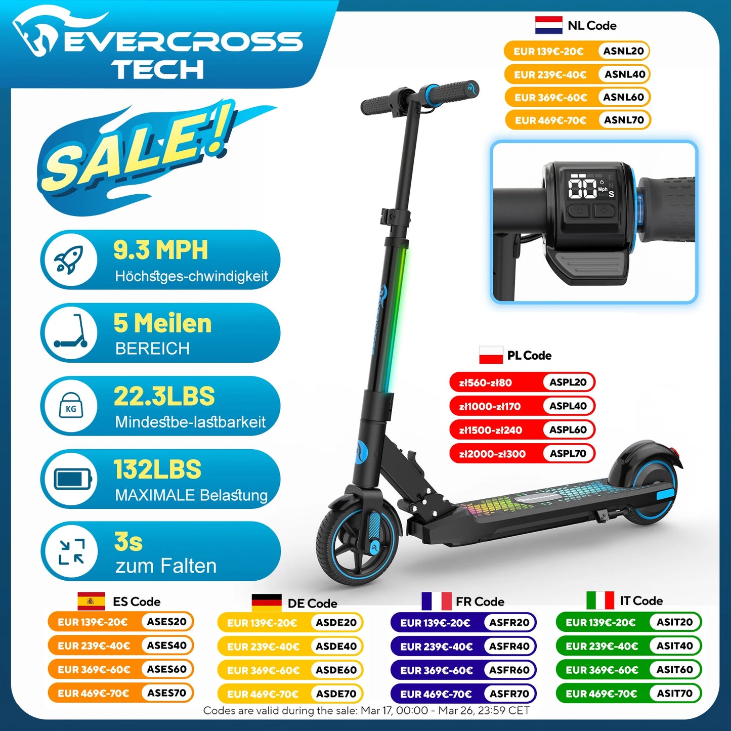 EVERCROSS Elscooter