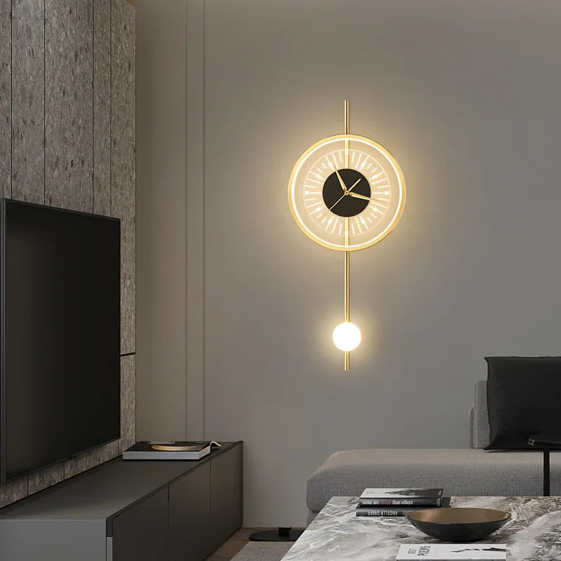 Klocka med LED-belysning