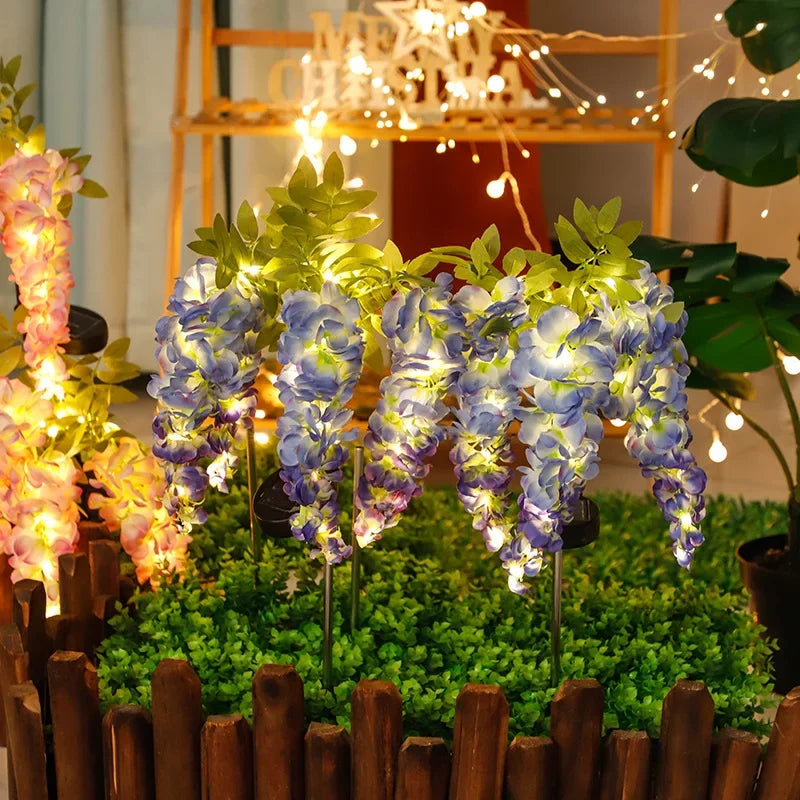 Wisteria-Blomljus Solar LED