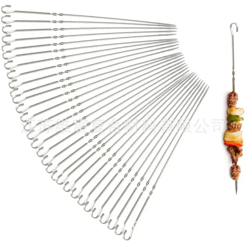 6-pack Grillspett i rostfritt stål