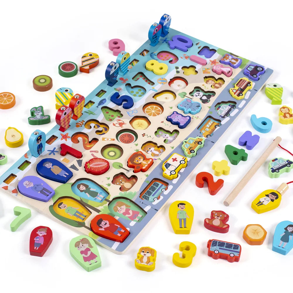 Färg-och form matchningsspel