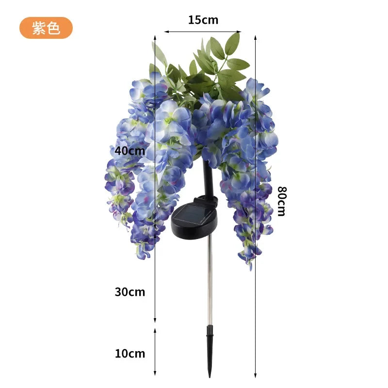 Wisteria-Blomljus Solar LED