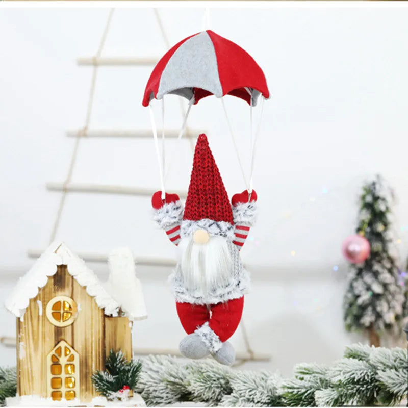 Jultomte med fallskärm
