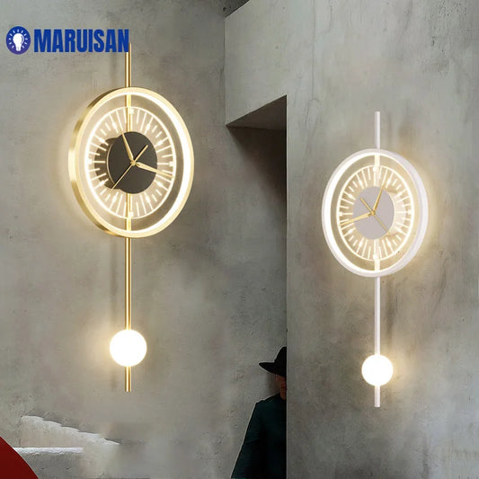 Klocka med LED-belysning